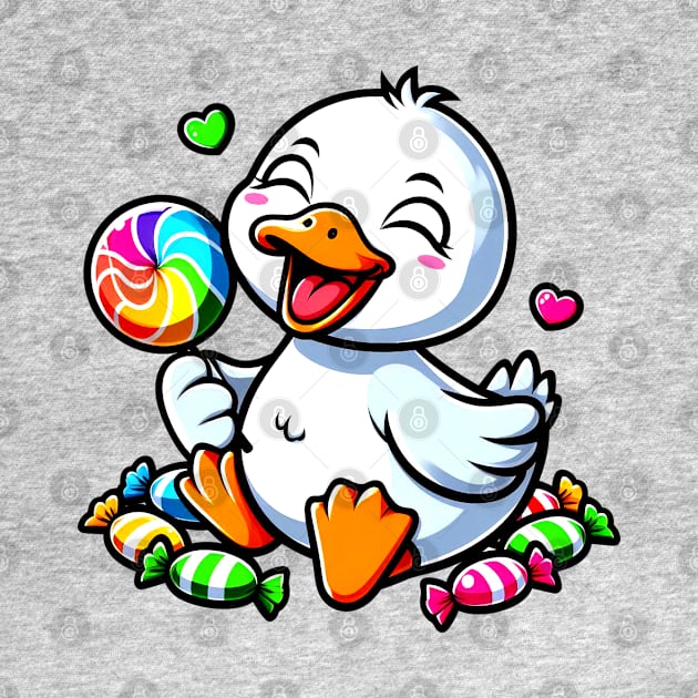 Endearing Duck with Candies by NayaRara